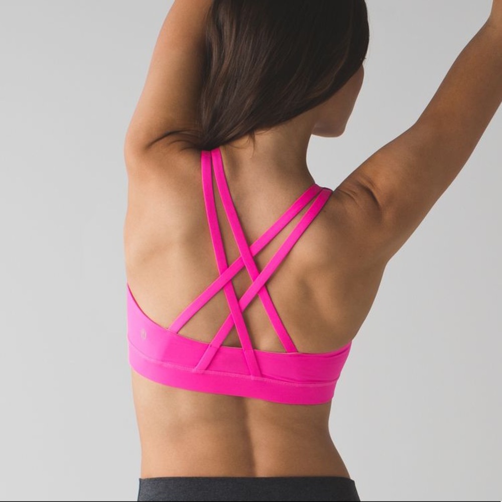 lululemon athletica Pink Strappy Sports Bra